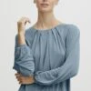 OXMO OXHAL - Bluse - Smoke Blue -Oxmo 01e8c554e03b4d748684496947c32de3
