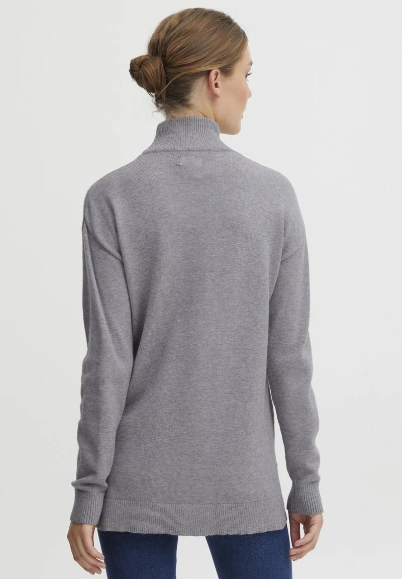 OXMO OXRATINA - Strickpullover - Mid Grey Melange 5 OXMO OXRATINA - Strickpullover - Mid Grey Melange – Bild 3