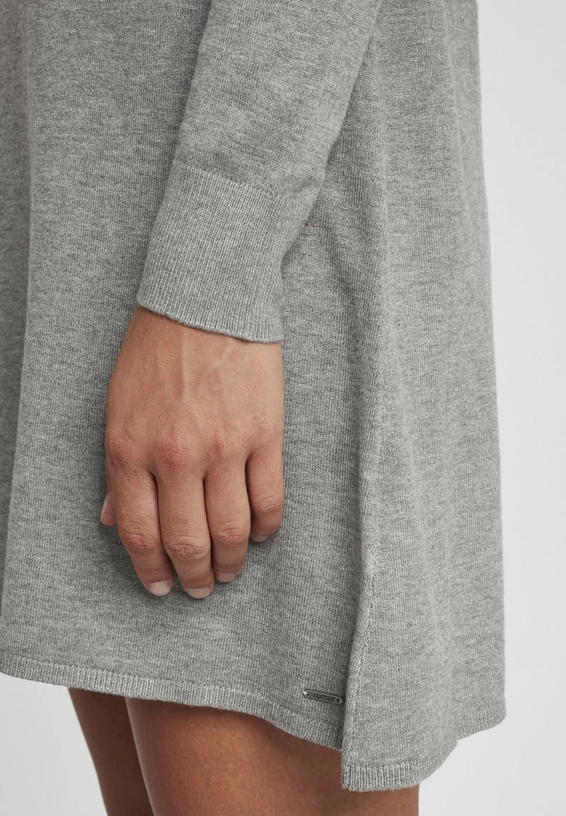 OXMO OXWINALA - Strickkleid - Medium Grey Melange 7 OXMO OXWINALA - Strickkleid - Medium Grey Melange – Bild 5