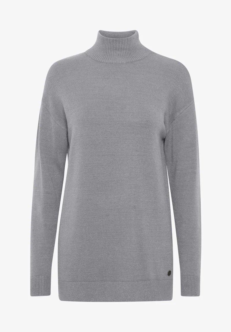 OXMO OXRATINA - Strickpullover - Mid Grey Melange 8 OXMO OXRATINA - Strickpullover - Mid Grey Melange – Bild 6