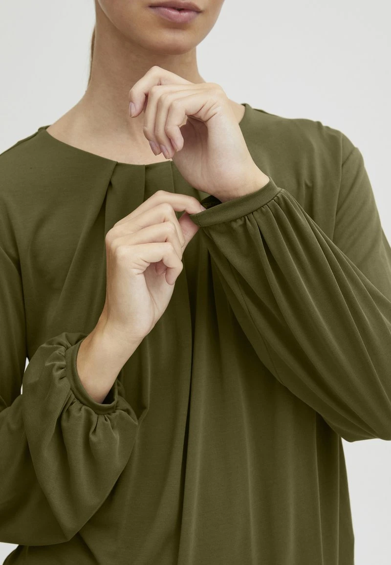 OXMO OXHAL - Bluse - Military Olive 7 OXMO OXHAL - Bluse - Military Olive – Bild 5