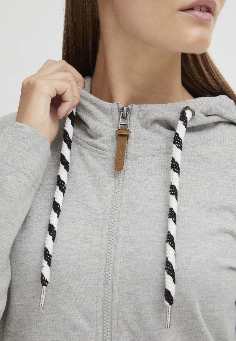 OXMO OXWANDA - Sweatjacke - Oyster Grey Melange 6 OXMO OXWANDA - Sweatjacke - Oyster Grey Melange – Bild 4