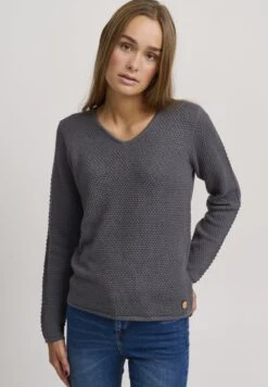 OXMO OXHANNA - Strickpullover - Pewter