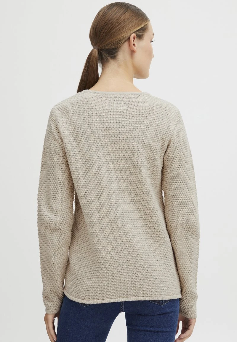 OXMO OXHELGA - Strickjacke - Oatmeal 5 OXMO OXHELGA - Strickjacke - Oatmeal – Bild 3