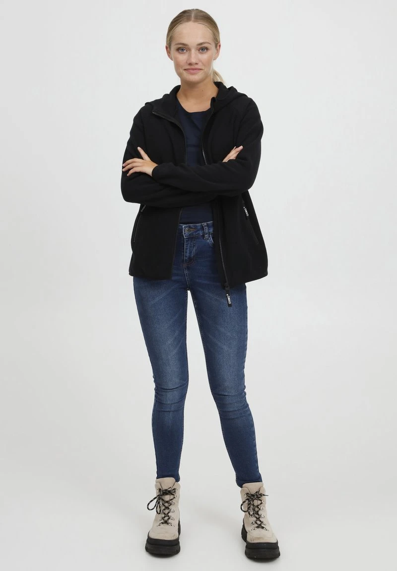 OXMO OXFINJA - Fleecejacke - Black 4 OXMO OXFINJA - Fleecejacke - Black – Bild 2