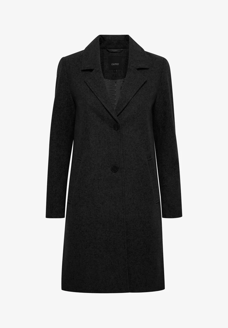 OXMO OXNETA - Klassischer Mantel - Black 8 OXMO OXNETA - Klassischer Mantel - Black – Bild 6