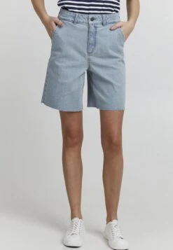 OXMO Jeans Shorts - Light Blue Denim
