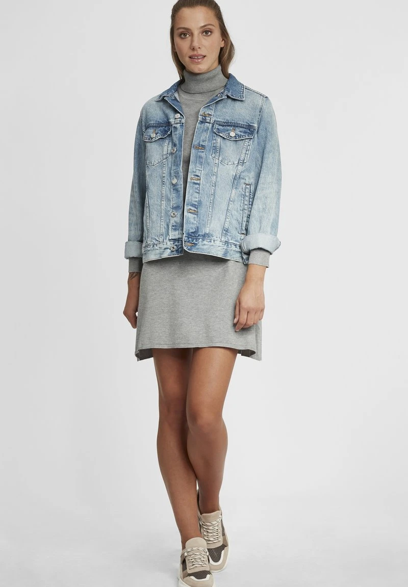 OXMO OXWINALA - Strickkleid - Medium Grey Melange 4 OXMO OXWINALA - Strickkleid - Medium Grey Melange – Bild 2