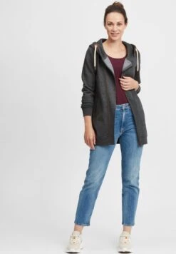 OXMO OXVICKY - Sweatjacke - Dar Grey M -Oxmo 244d6a449e66471fbbb03b9333414222