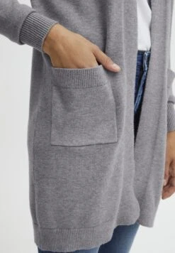 OXMO OXRITIANA - Strickjacke - Mid Grey Melange -Oxmo 290189687a0a462c9615c8f8cd5f4f7e