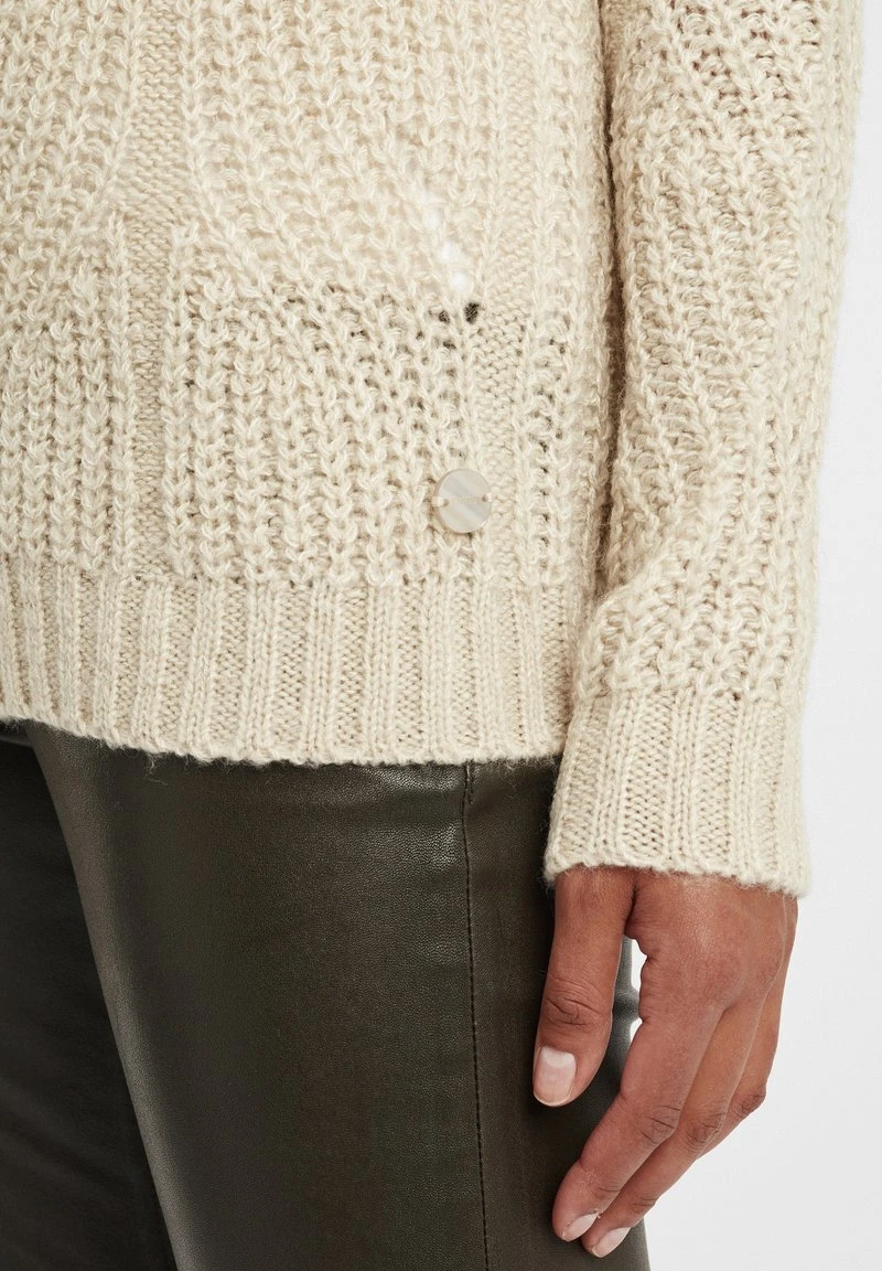 OXMO OXCHIARA - Strickpullover - Oyster Grey Melange 7 OXMO OXCHIARA - Strickpullover - Oyster Grey Melange – Bild 5