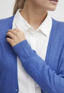 OXMO OXHELENE - Strickjacke - Strong Blue Melange -Oxmo 39a6c17b1add4bc299be5642a13a9100