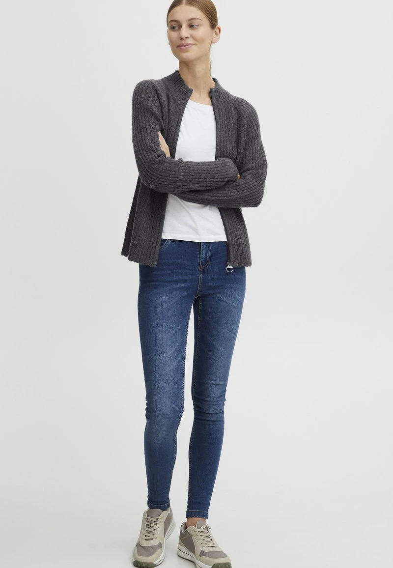 OXMO SAL - Strickjacke - Blackened Pearl Melange 4 OXMO SAL - Strickjacke - Blackened Pearl Melange – Bild 2