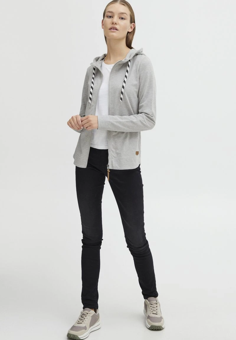 OXMO OXWANDA - Sweatjacke - Oyster Grey Melange 4 OXMO OXWANDA - Sweatjacke - Oyster Grey Melange – Bild 2
