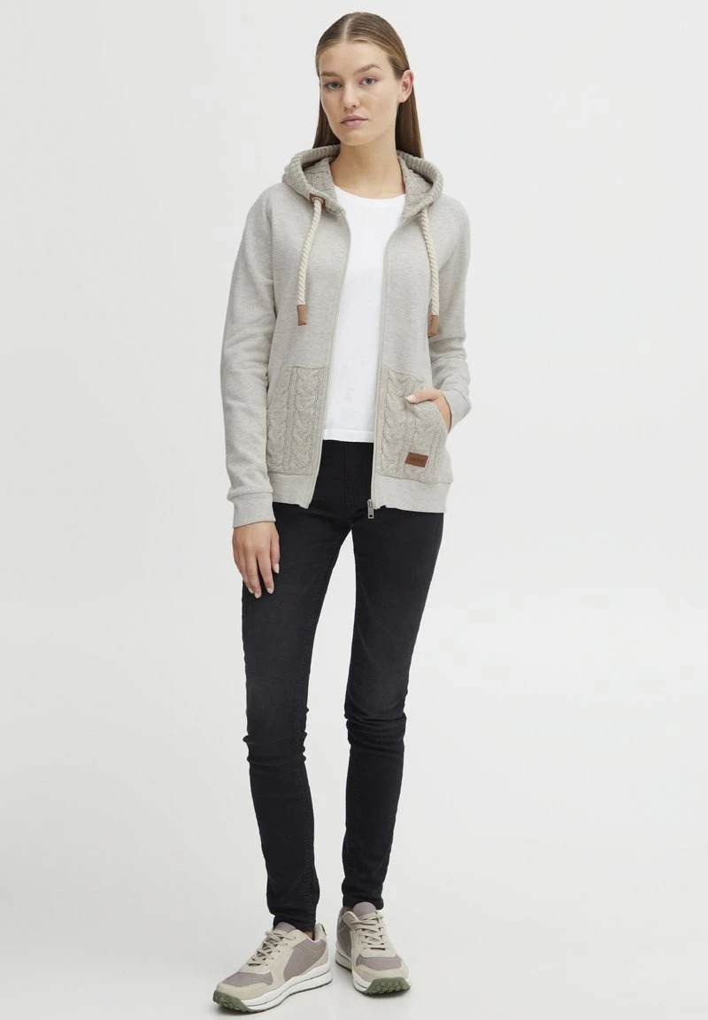 OXMO OXMATILDA - Sweatjacke - Birch Melange 4 OXMO OXMATILDA - Sweatjacke - Birch Melange – Bild 2