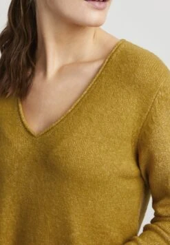 OXMO OXIDA - Strickkleid - Honey Mustard Melange -Oxmo 4114d3fb4efb4508b994ec81a07a90a2