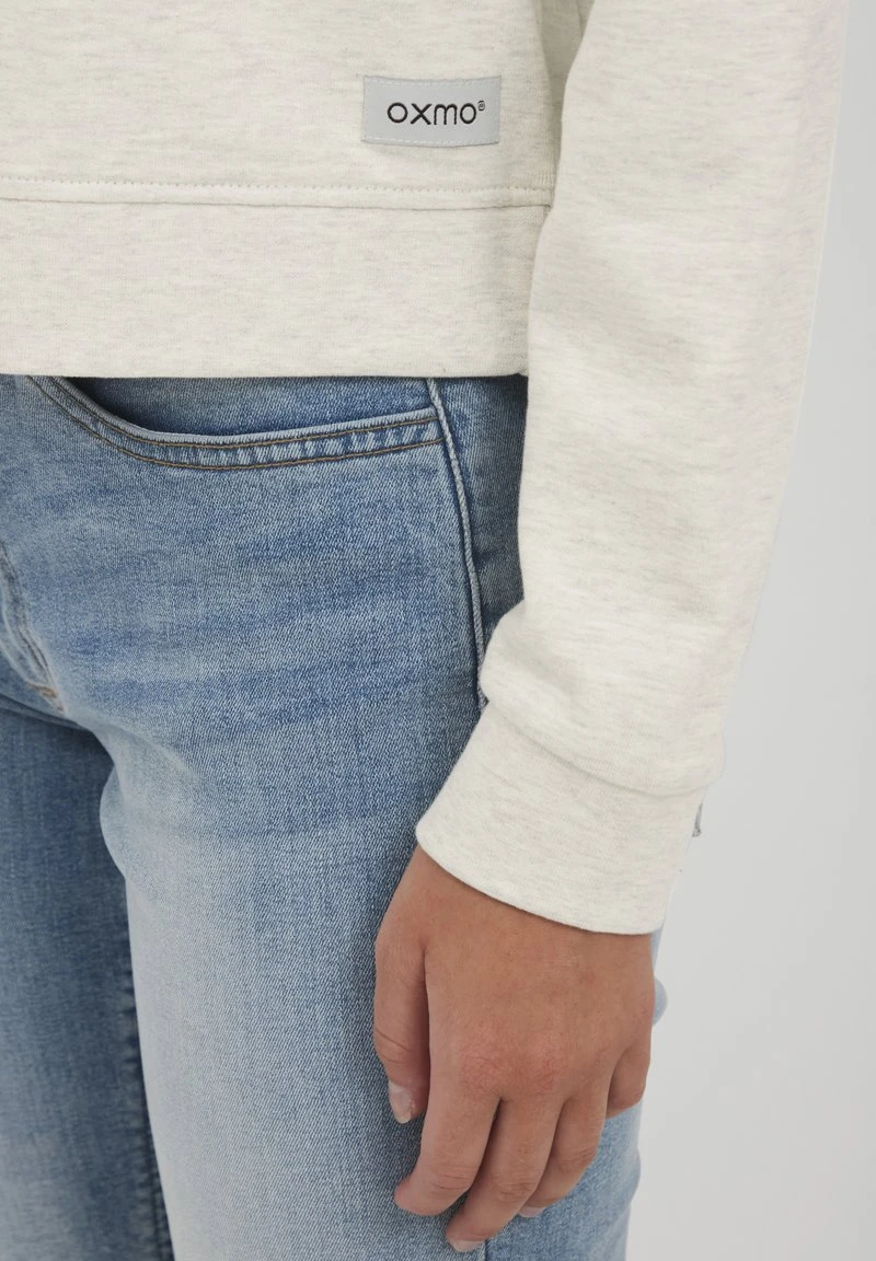 OXMO OXGRETHE - Strickpullover - Oyster Grey Melange 7 OXMO OXGRETHE - Strickpullover - Oyster Grey Melange – Bild 5