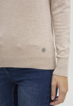 OXMO KATJA - Strickpullover - Cement Melange -Oxmo 46c1bebb0f5c44f1981d0e46ce8a6fb7