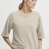 OXMO OXSAFINA - T-Shirt Basic - Doeskin -Oxmo 4aa80f82cd0a406382376a973230c69d