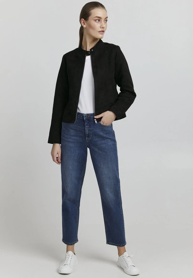 OXMO PEGGY - Kunstlederjacke - Black 4 OXMO PEGGY - Kunstlederjacke - Black – Bild 2