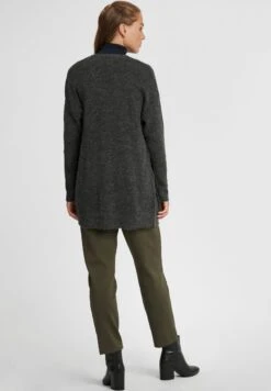 OXMO OXGISELE - Strickjacke - Dark Grey Melange -Oxmo 554caf7a2368470f8a9f56d905a339ba