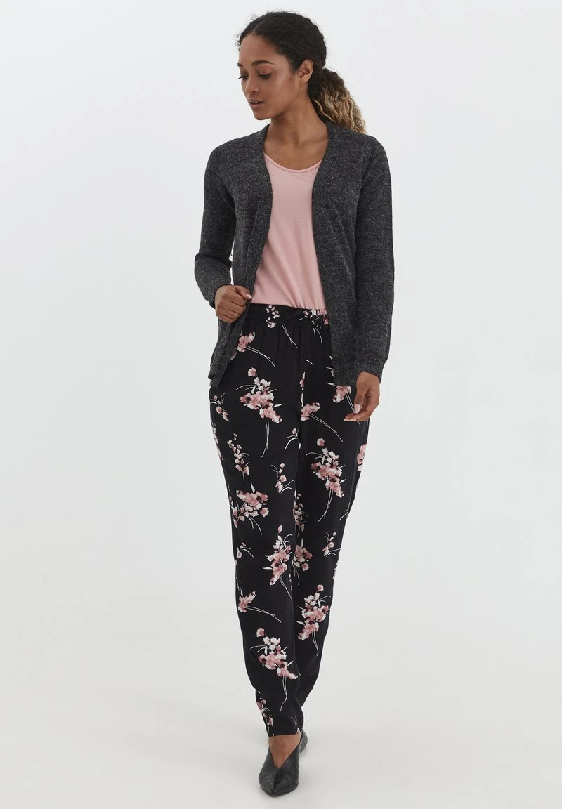 OXMO OXNENA - Strickjacke - Charcoal Mix 3 OXMO OXNENA - Strickjacke - Charcoal Mix – Bild 2