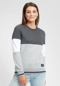 OXMO OXOMAYA - Sweatshirt - Dark Grey Melange