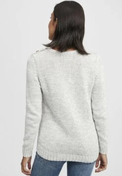 OXMO OXPHIA - Strickpullover - Lig Grey M -Oxmo 6969eb80b93e4d8d804f185c4cc9e34e