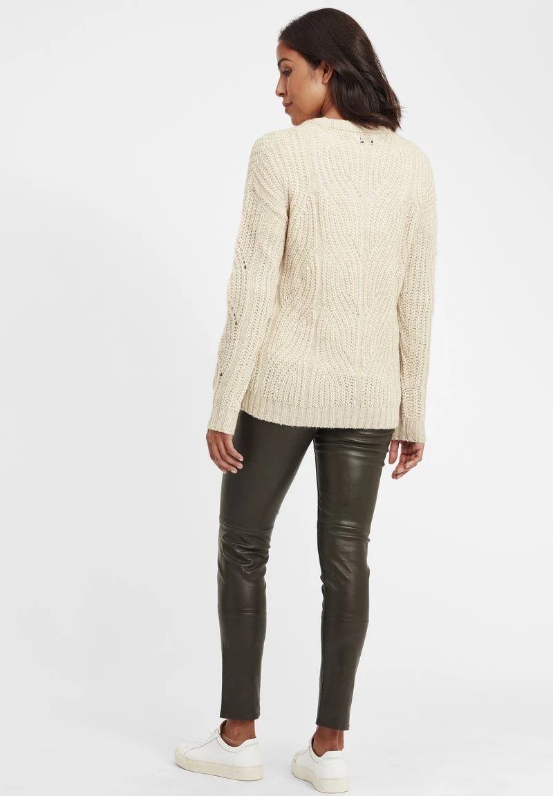 OXMO OXCHIARA - Strickpullover - Oyster Grey Melange 5 OXMO OXCHIARA - Strickpullover - Oyster Grey Melange – Bild 3