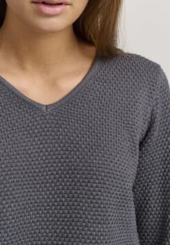 OXMO OXHANNA - Strickpullover - Pewter -Oxmo 6ef452b3faa648b9a9c1cd4fcd37dcfe