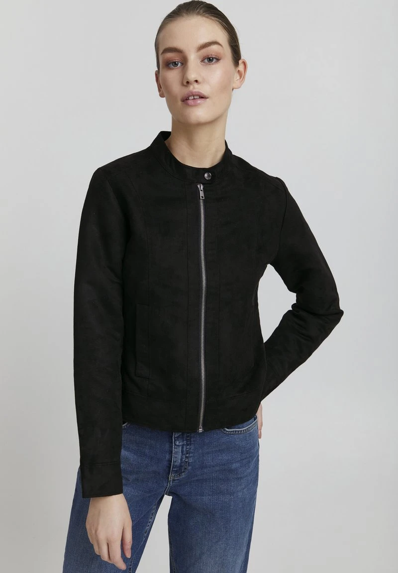 OXMO PEGGY - Kunstlederjacke - Black 3 OXMO PEGGY - Kunstlederjacke - Black