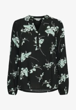 OXMO ELVY - Bluse - Black Mix -Oxmo 7a9c2b23cfcf4c8987921279db85ec2a