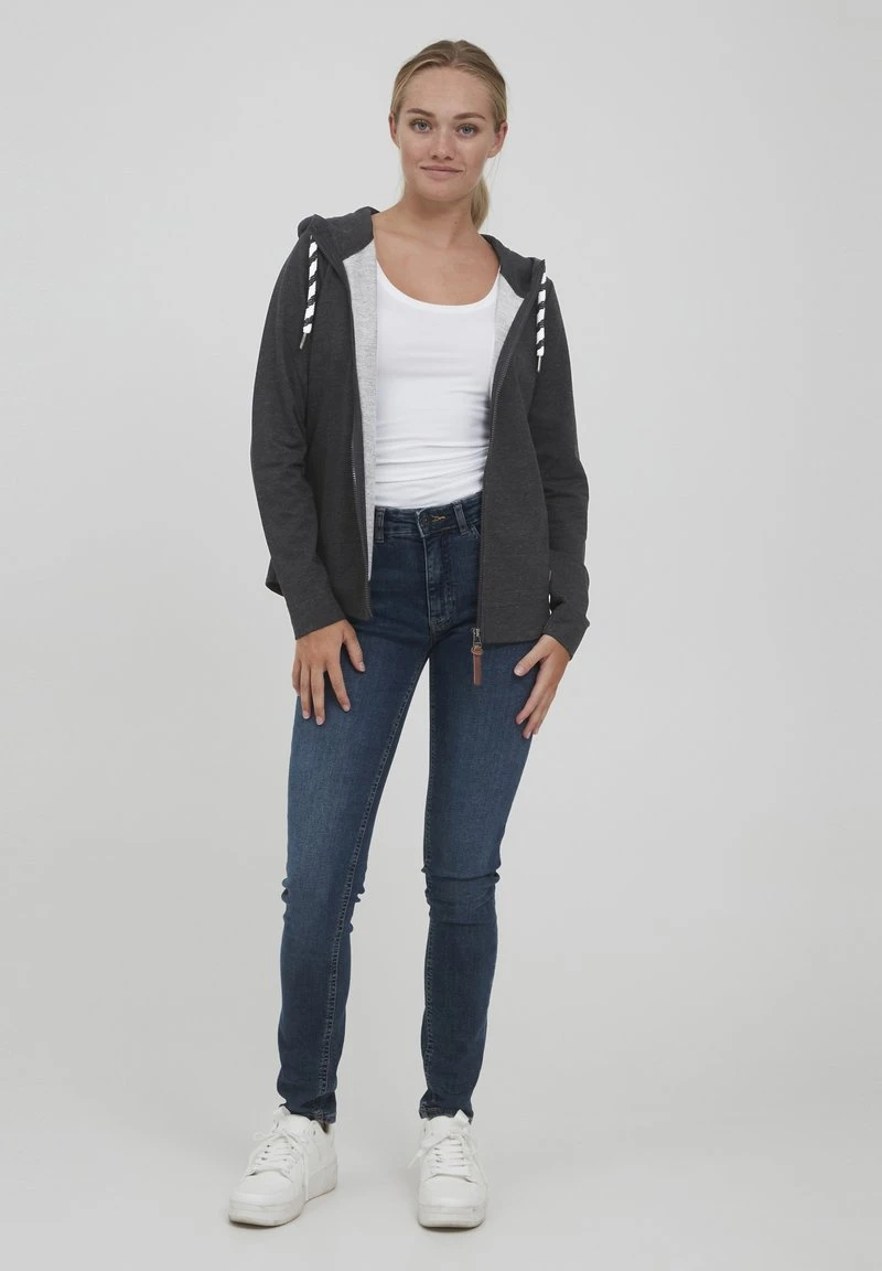 OXMO OXWANDA - Sweatjacke - Dar Grey M 4 OXMO OXWANDA - Sweatjacke - Dar Grey M – Bild 2