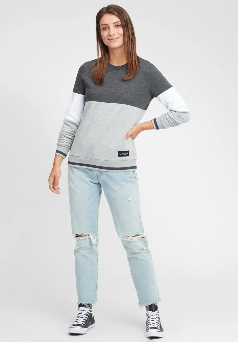 OXMO OXOMAYA - Sweatshirt - Dark Grey Melange 4 OXMO OXOMAYA - Sweatshirt - Dark Grey Melange – Bild 2