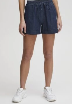 OXMO OXLILLITH - Jeans Shorts - Dark Blue Denim