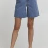OXMO Jeans Shorts - Mid Blue Denim 2 OXMO Jeans Shorts - Mid Blue Denim -Oxmo 8dca28234d1e4674b708e7aac3b38e52