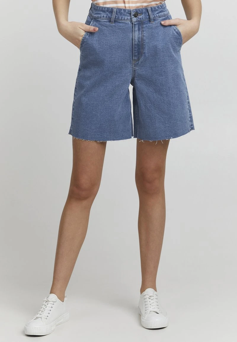 OXMO Jeans Shorts - Mid Blue Denim 2 OXMO Jeans Shorts - Mid Blue Denim