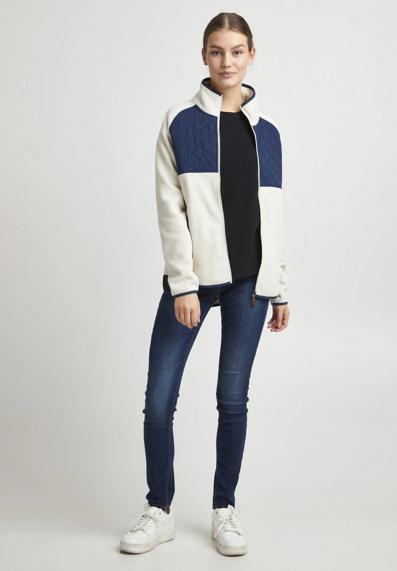 OXMO OXMALIN - Fleecejacke - Oatmeal 4 OXMO OXMALIN - Fleecejacke - Oatmeal – Bild 2