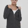OXMO OXWANDA - Sweatjacke - Dar Grey M 1 OXMO OXWANDA - Sweatjacke - Dar Grey M -Oxmo 96e7d80b1095464bac7d19a1513a3b97