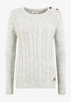 OXMO OXPHIA - Strickpullover - Lig Grey M -Oxmo 9adab911793d43bc97a3d81140b7d491