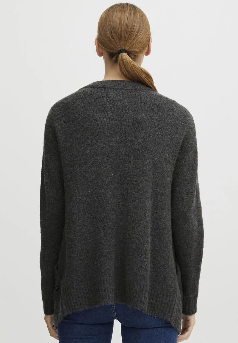 OXMO OXSALLY - Strickjacke - Blackened Pearl Melange 5 OXMO OXSALLY - Strickjacke - Blackened Pearl Melange – Bild 3