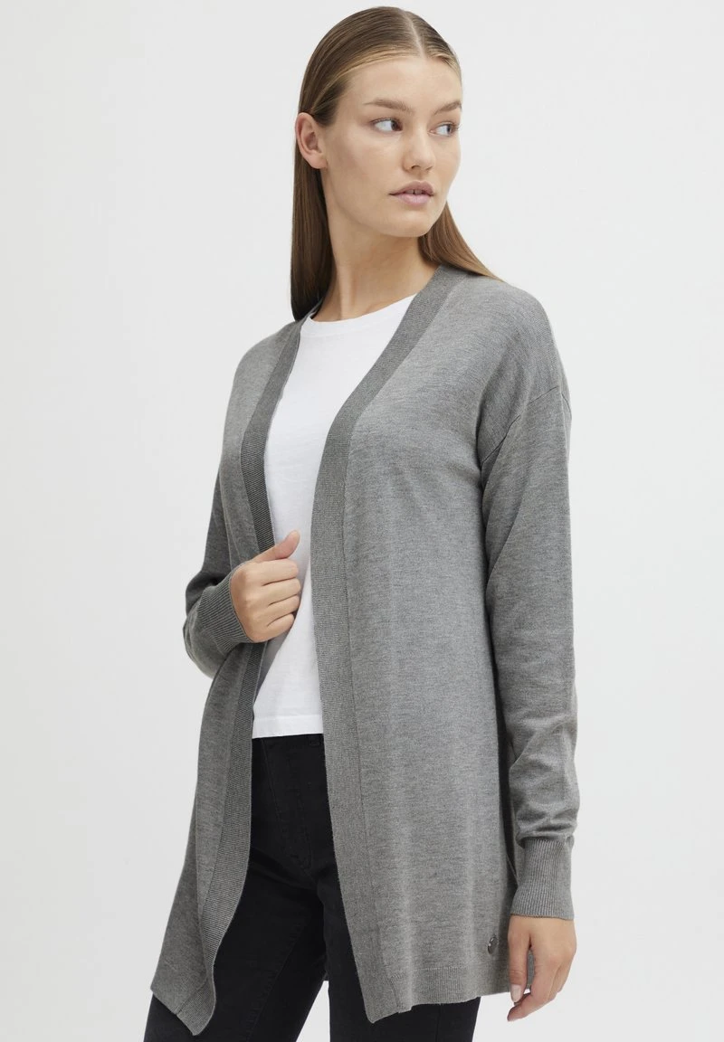 OXMO OXKAT - Strickjacke - Mid Grey Melange 3 OXMO OXKAT - Strickjacke - Mid Grey Melange