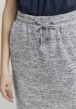 OXMO BIRGA - Bleistiftrock - Light Grey Melange -Oxmo a36ed20e1bfe4e83a0056aa194e1d2e1