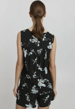 OXMO ESJA - Bluse - Black Mix -Oxmo a42e8c9bd04a494c88723e4fb3c70b39