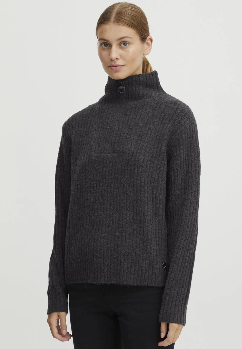 OXMO OXSALINE - Strickpullover - Blackened Pearl Melange 3 OXMO OXSALINE - Strickpullover - Blackened Pearl Melange