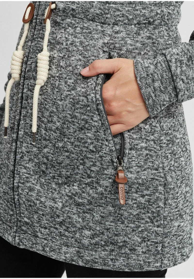 OXMO OXTHORA - Kurzmantel - Dark Grey 7 OXMO OXTHORA - Kurzmantel - Dark Grey – Bild 5