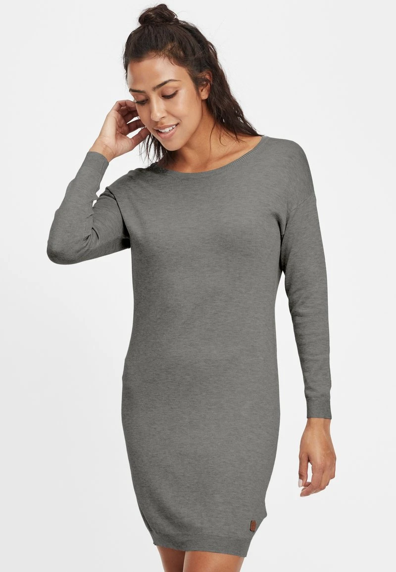 OXMO OXELLA - Strickkleid - Grey Mel 3 OXMO OXELLA - Strickkleid - Grey Mel