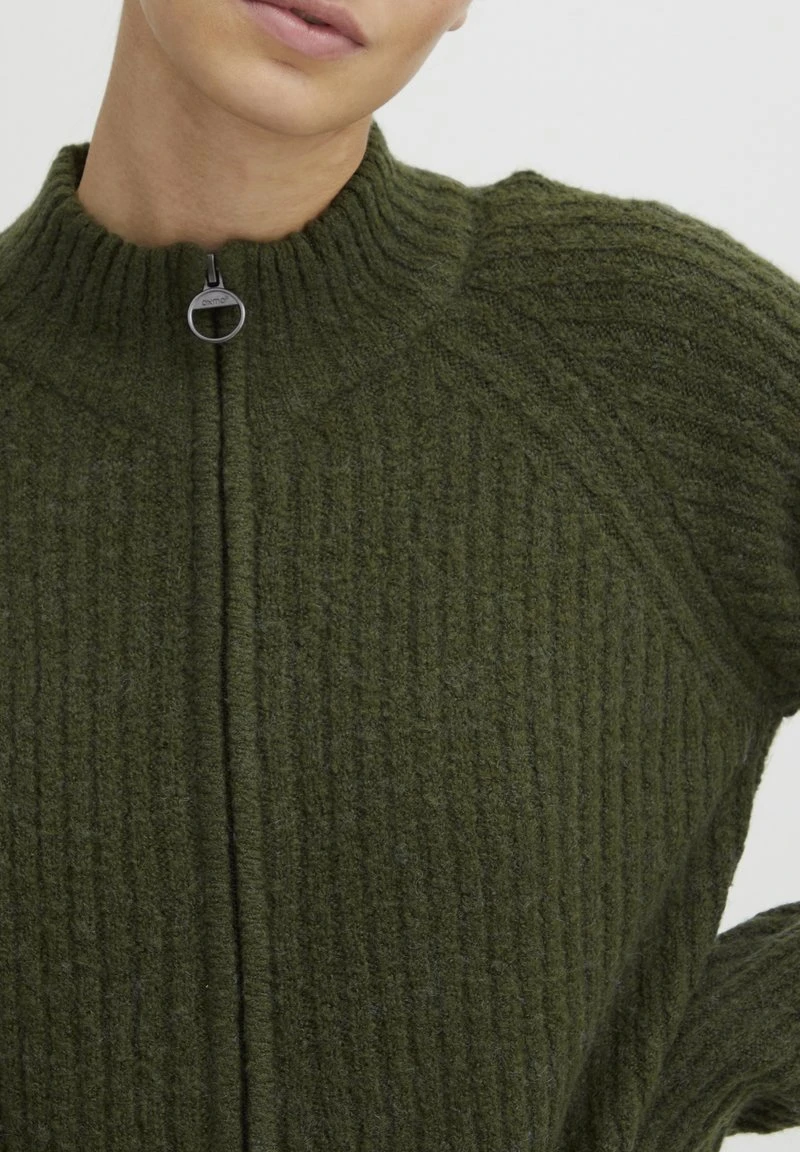 OXMO SAL - Strickjacke - Rifle Green Melange 7 OXMO SAL - Strickjacke - Rifle Green Melange – Bild 5