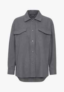 OXMO VALEN - Strickjacke - Medium Grey Melange -Oxmo b1384e5439784498a92026045a84d7a9