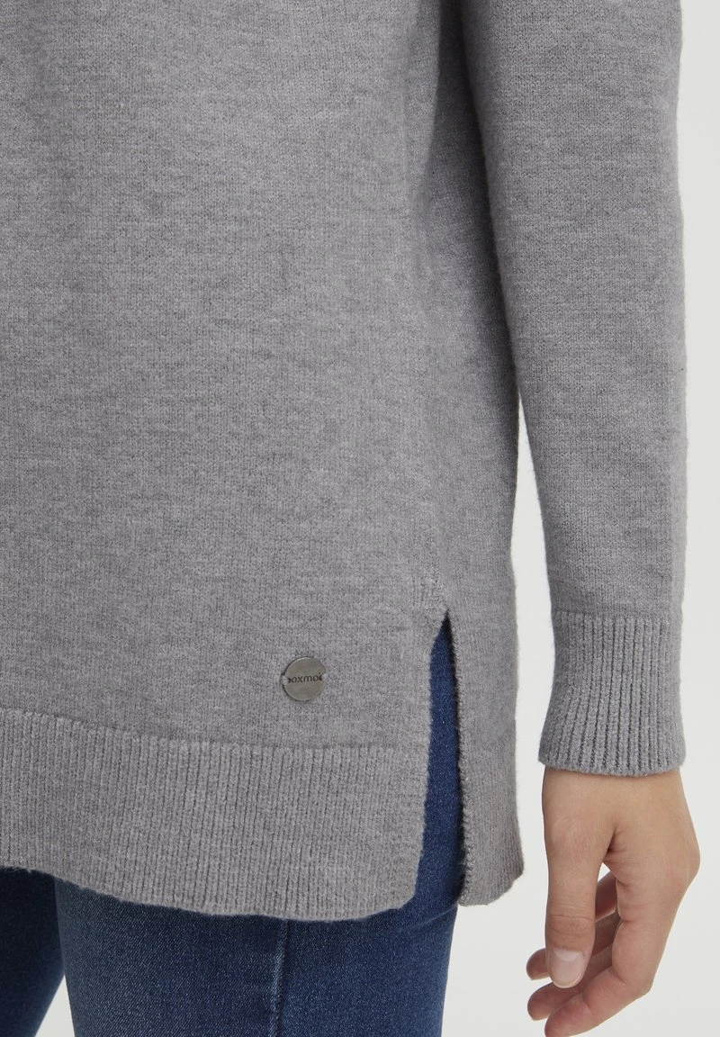 OXMO OXRATINA - Strickpullover - Mid Grey Melange 7 OXMO OXRATINA - Strickpullover - Mid Grey Melange – Bild 5